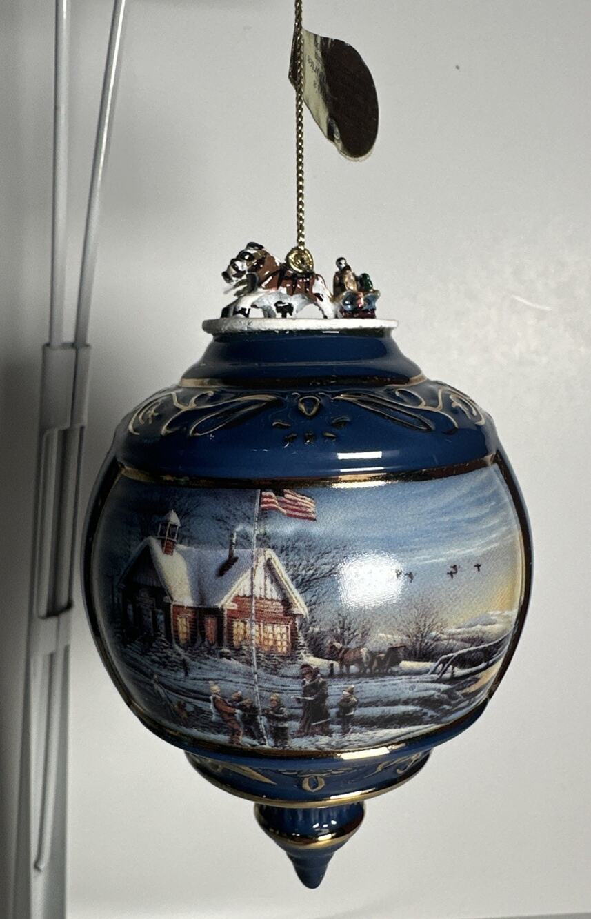 Terry Redlin Ornament 1999 Holiday Memories Bradford Christmas Heirloom Vintage